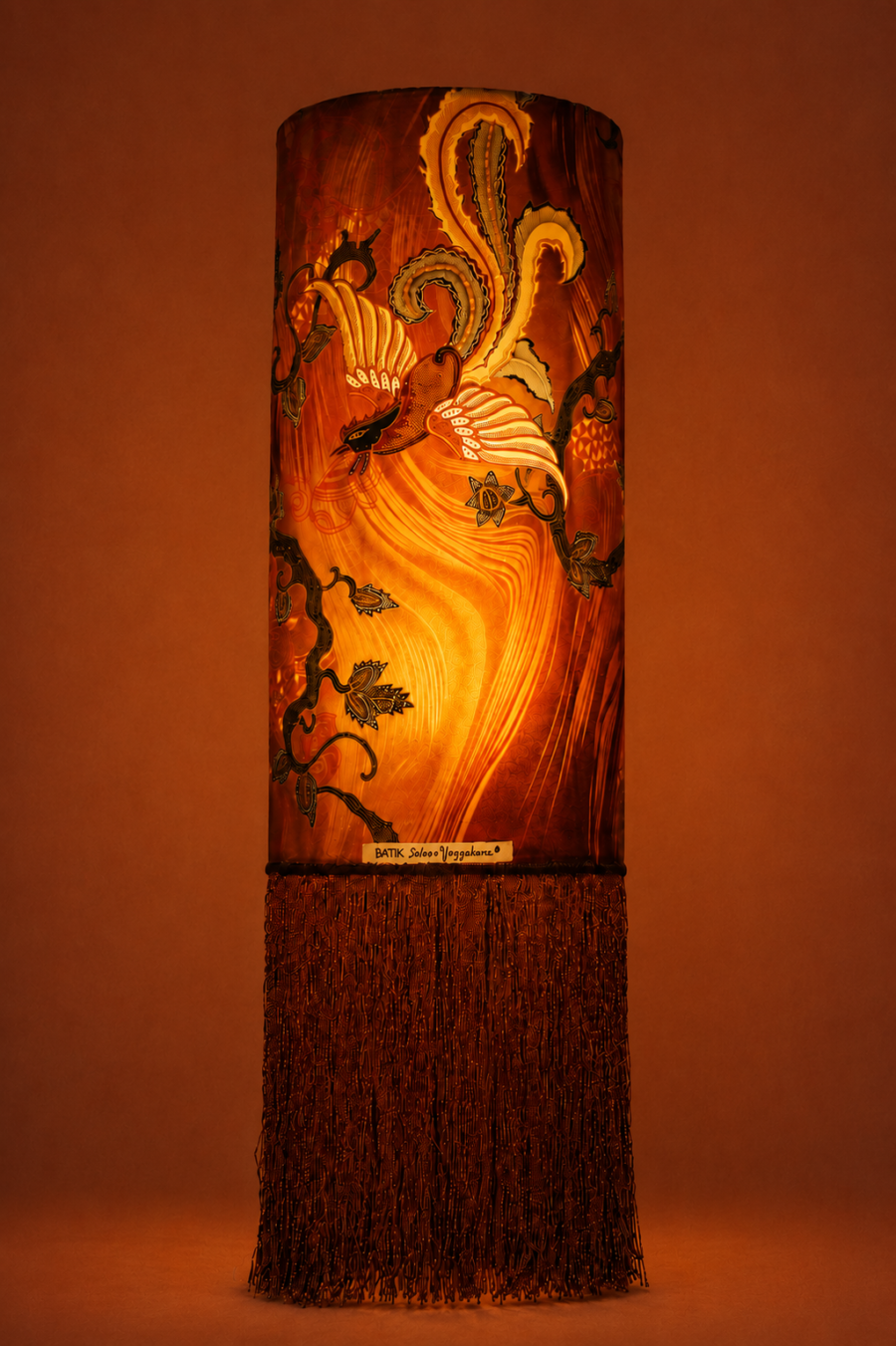 Amber Phoenix Batik Lantern