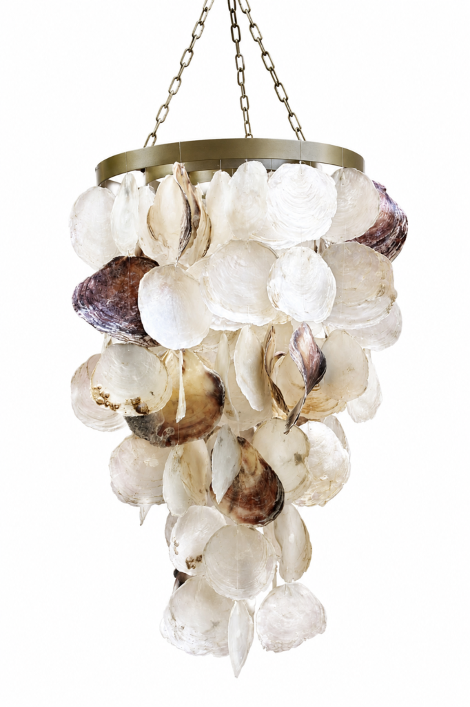 Coastal Mother-Of-Pearl Chandelier