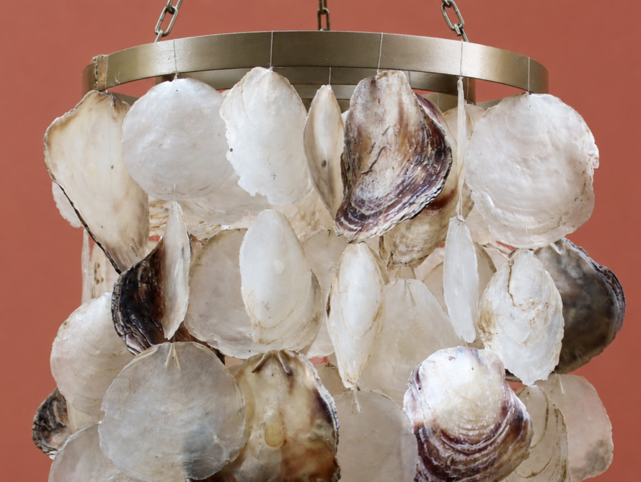 Coastal Mother-Of-Pearl Chandelier