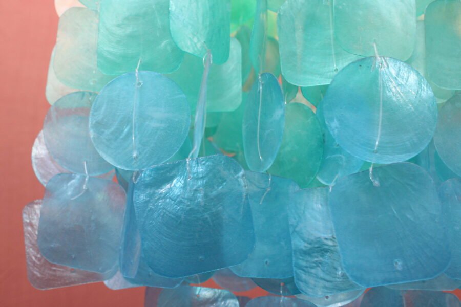 Flowing Mother-Of-Pearl Chandelier