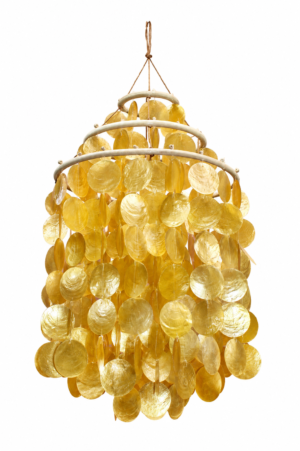 Tiered Mother-Of-Pearl Chandelier