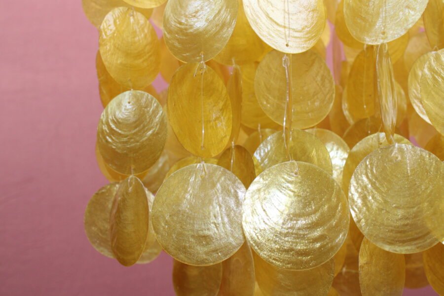 Tiered Mother-Of-Pearl Chandelier