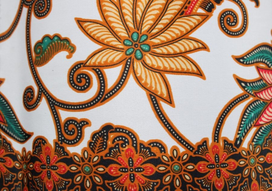 Tropical Bloom Batik Lantern