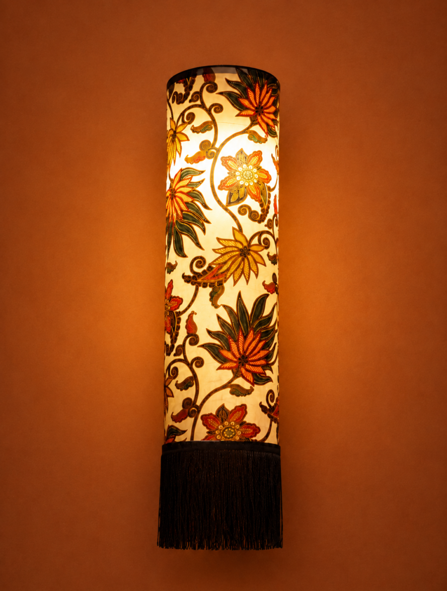 Tropical Bloom Batik Lantern