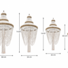 White Lagoon Chandelier size White Lagoon Chandelier