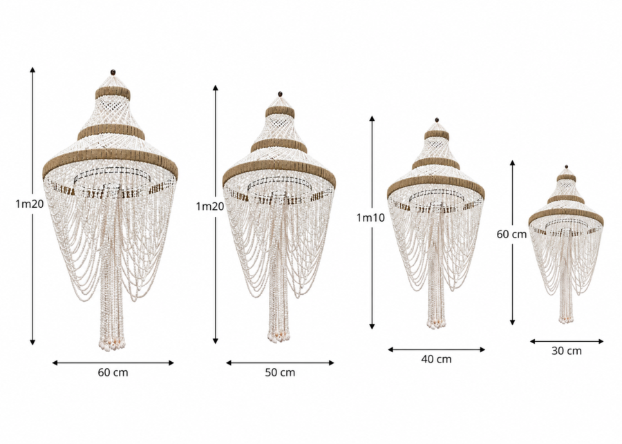 White Lagoon Chandelier size White Lagoon Chandelier