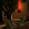 Scarlet Bloom Batik Lantern