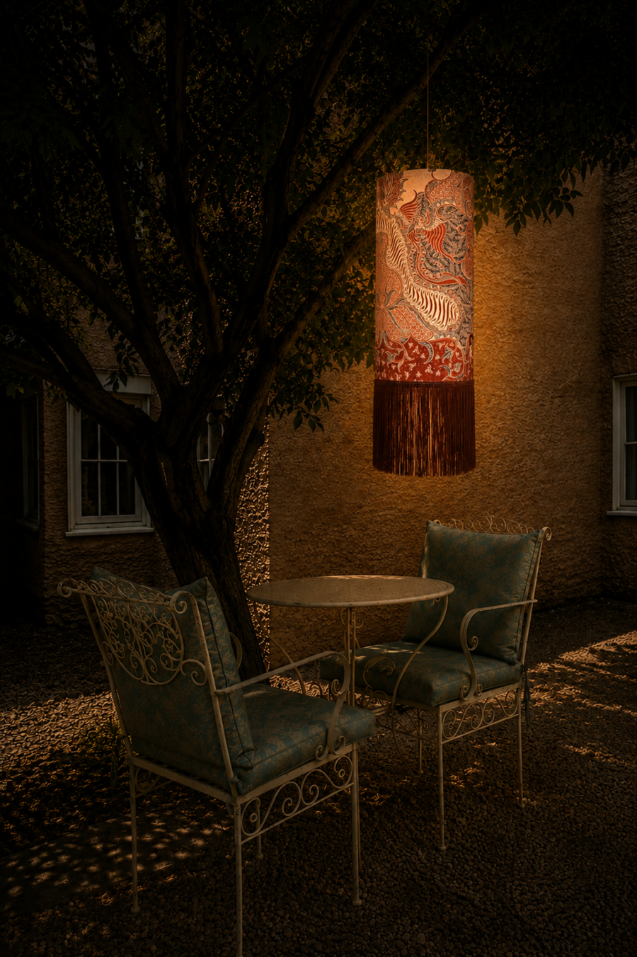 Terracotta Soul Batik Lantern