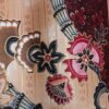 Red Temple Batik Lantern