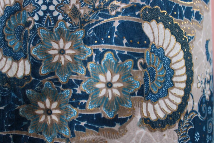 Indigo Gold Batik Lantern