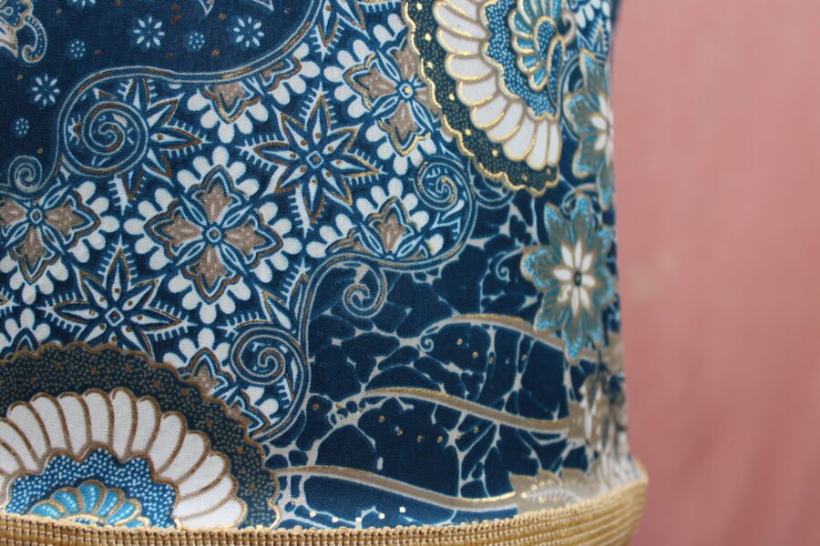Indigo Gold Batik Lantern