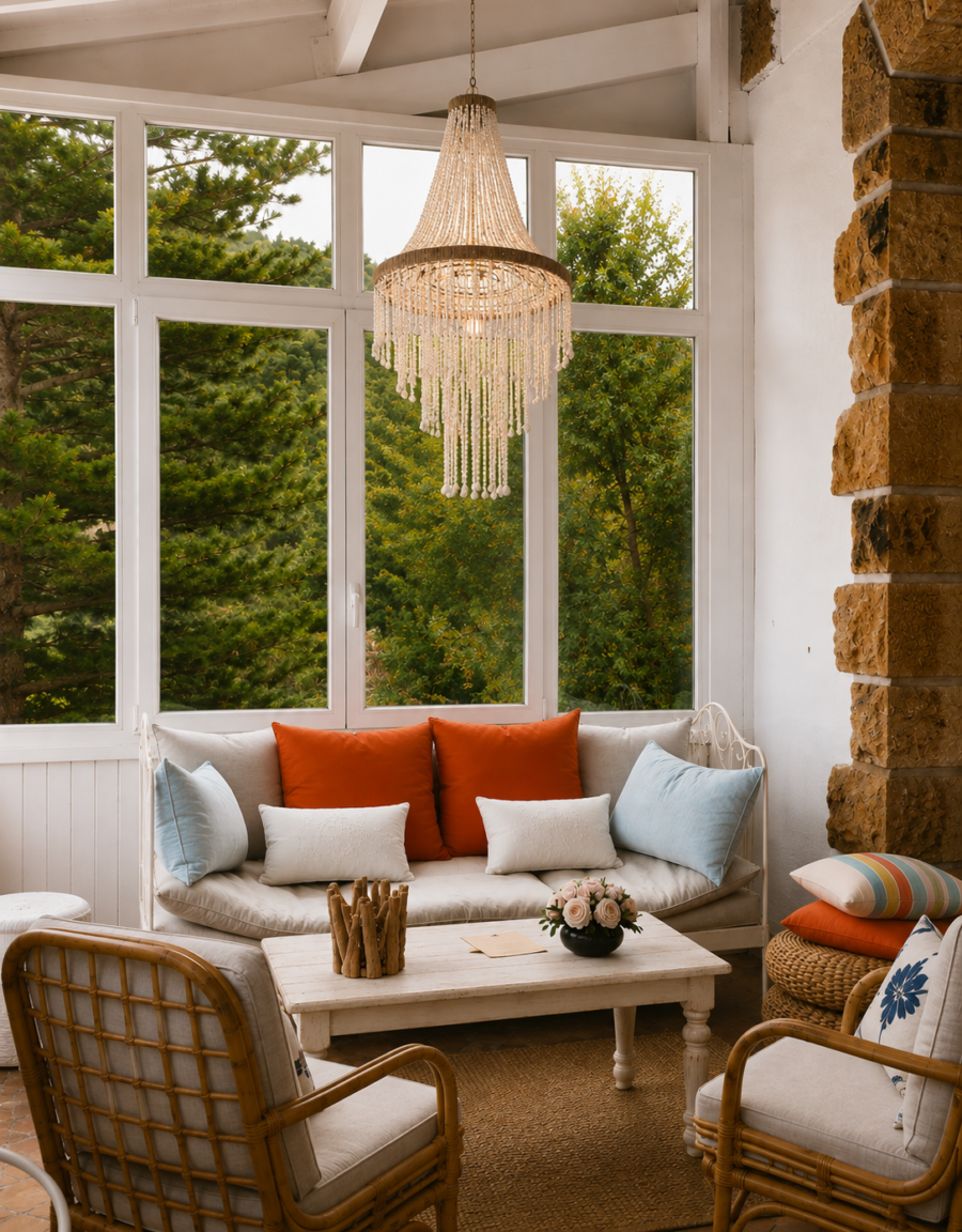 Ivory Veil Chandelier