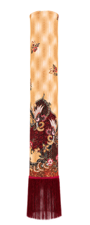 Red Temple Batik Lantern