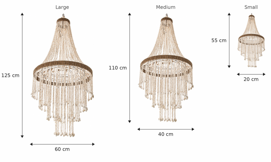Ivory Cascade Chandelier sizes Ivory Cascade Chandelier