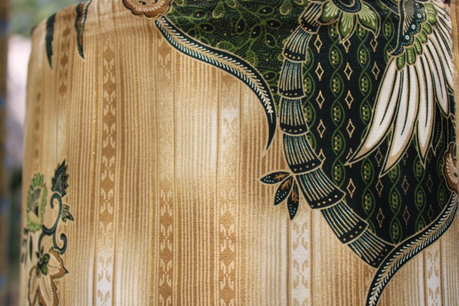 Jungle Gold Batik Lantern detail 2 Jungle Gold Batik Lantern