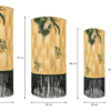 Jungle Gold Batik Lantern sizes Jungle Gold Batik Lantern
