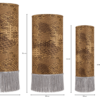 lampions_or_marron_proportions Bronze Heritage Batik Lantern