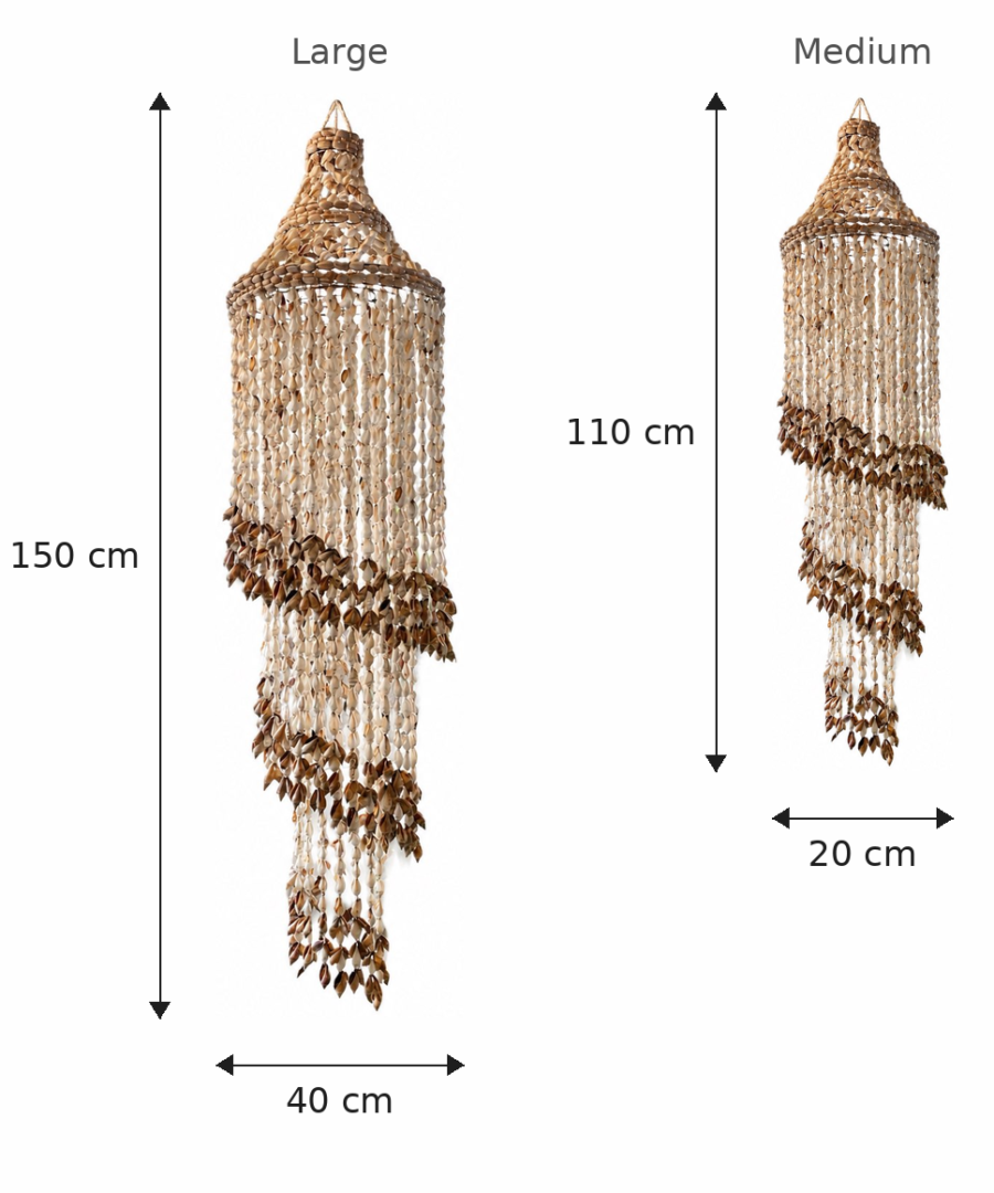 Nusa Chandelier sizes Nusa Chandelier
