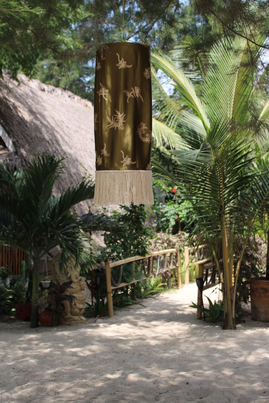 Olive Batik Lantern