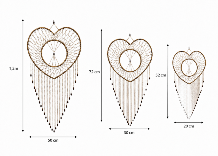 Sacred Heart Dreamcatcher sizes Sacred Heart Dreamcatcher