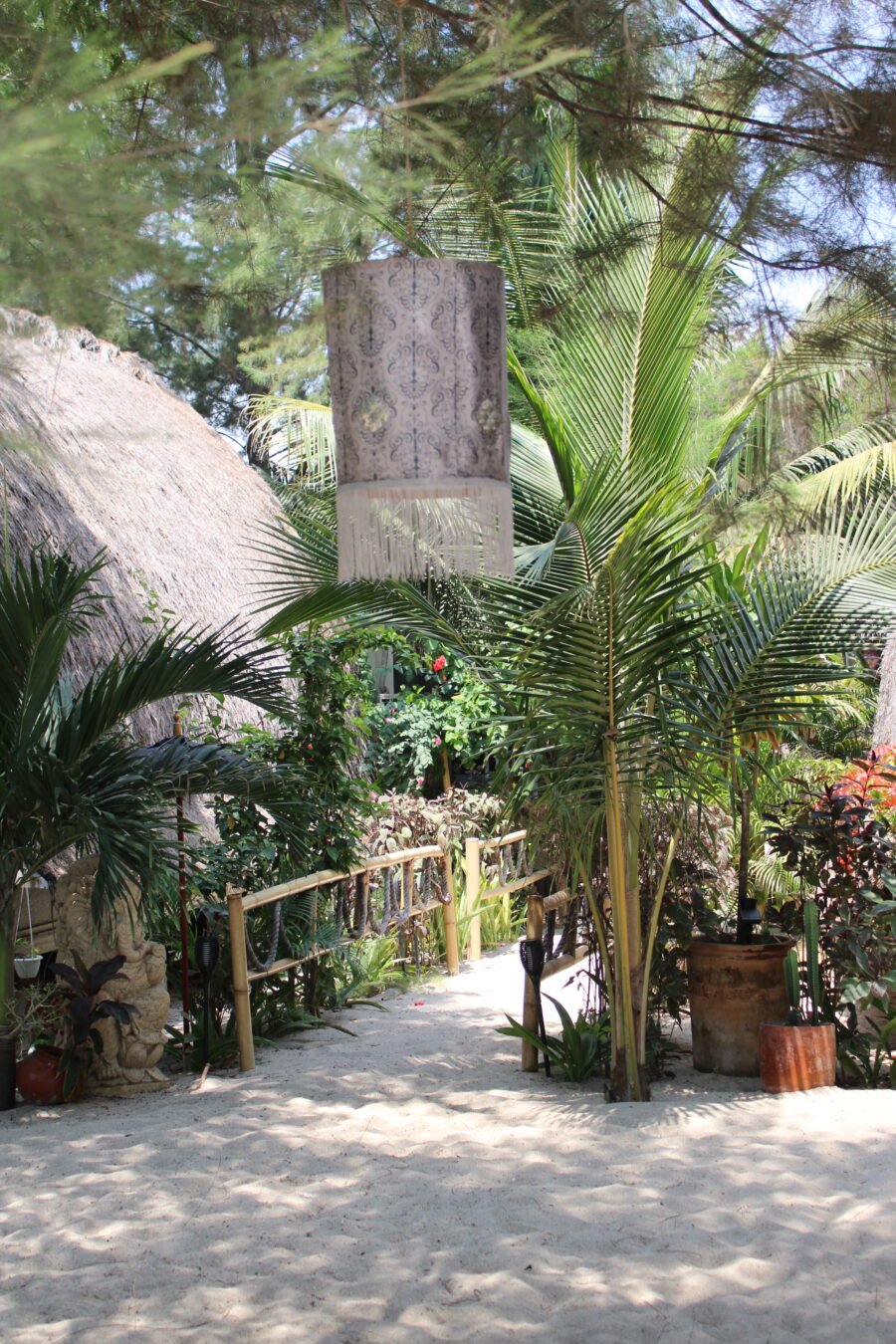 Silver Serenity Batik Lantern outdoor Silver Serenity Batik Lantern