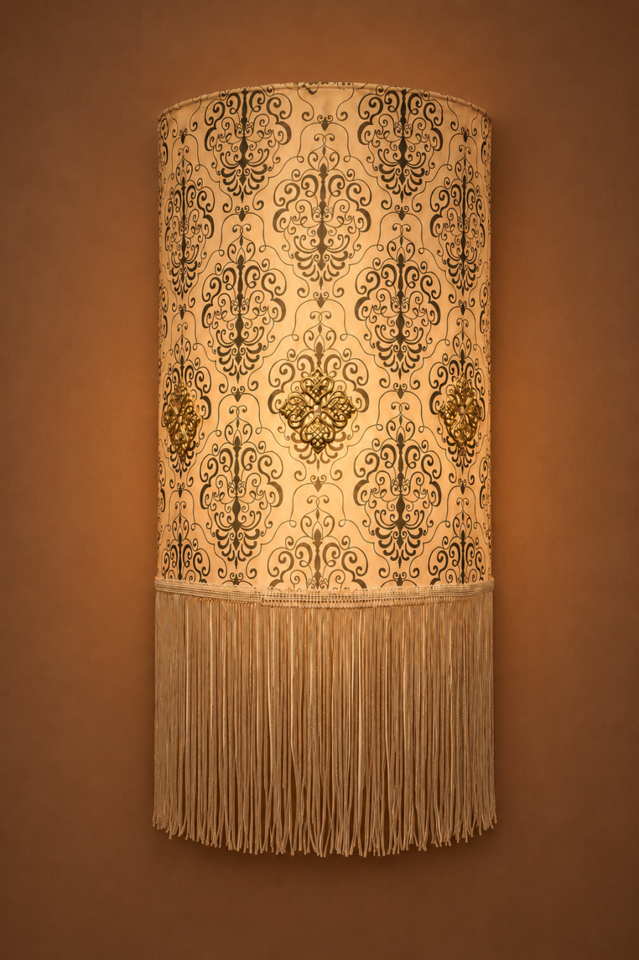 Silver Serenity Batik Lantern size Silver Serenity Batik Lantern